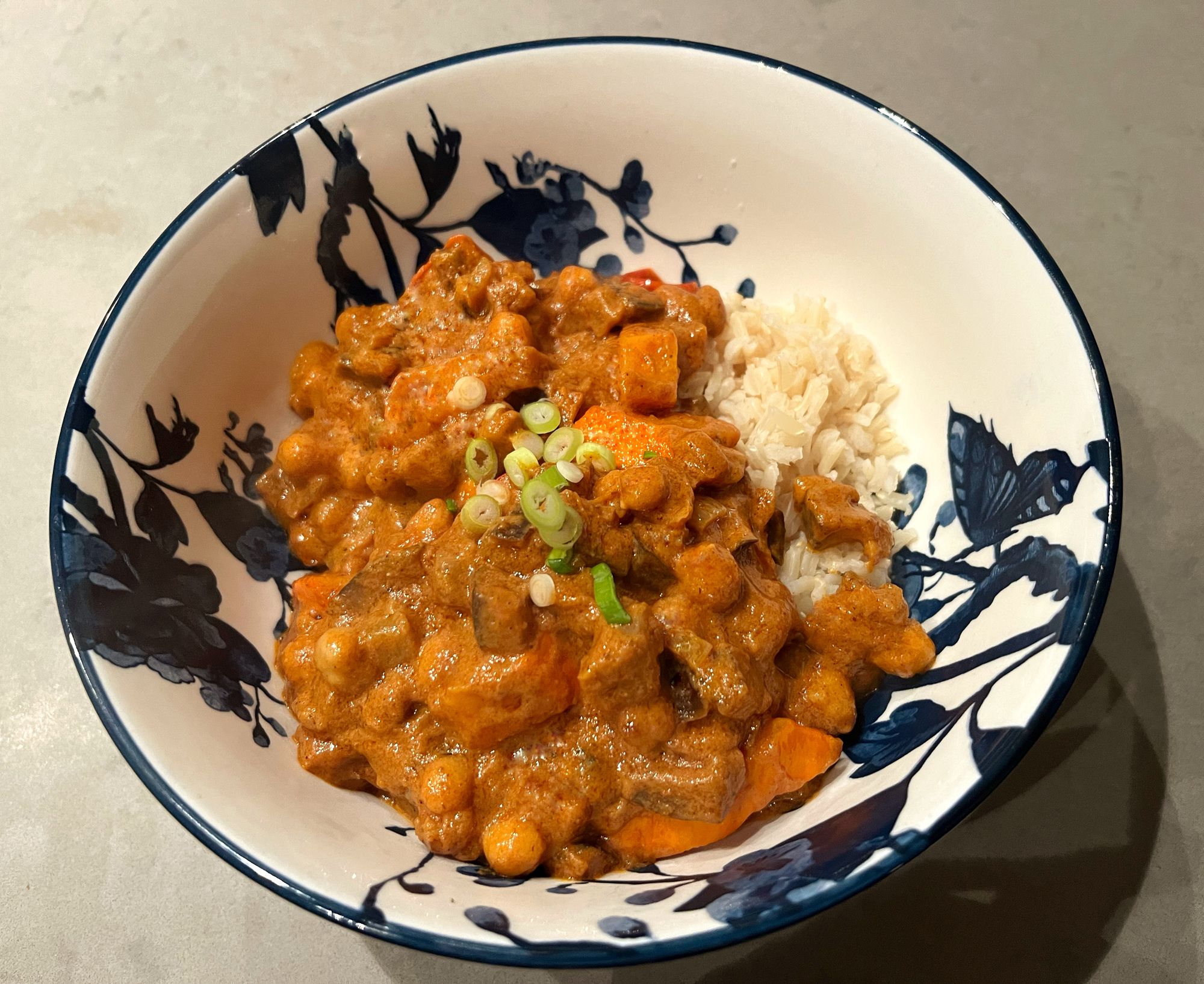 Indiase curry met pompoen