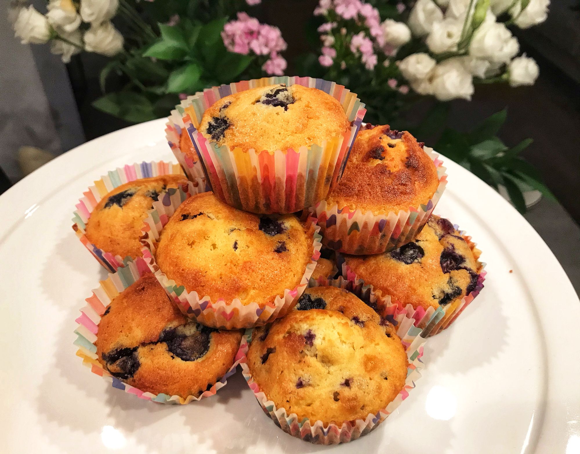 Bosbessen muffins