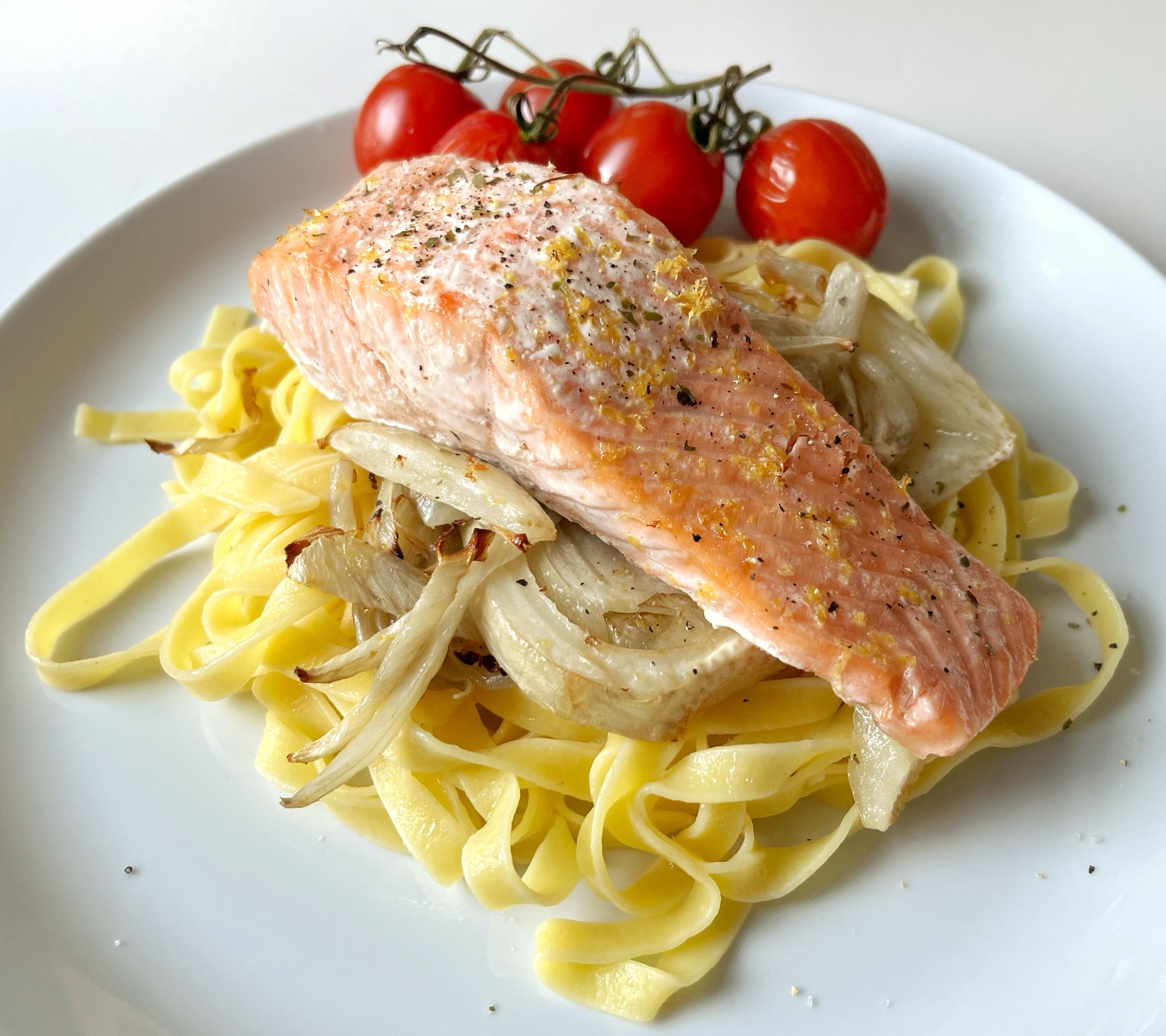 Zalm met venkel en citroen